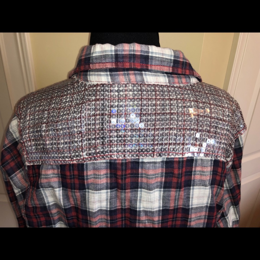 Miss Me Sequins Flannel
